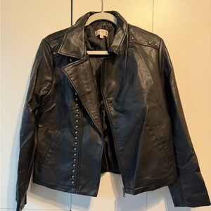 Nanette Lepore Black Leather Jacket